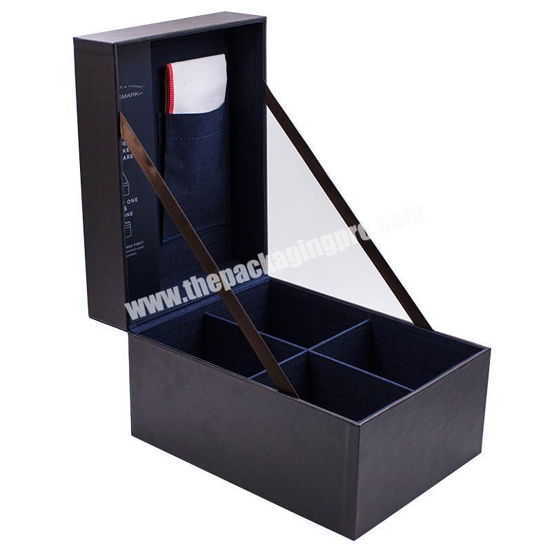 Best covered craft printing black ring pendant jewelry craft gift paper box