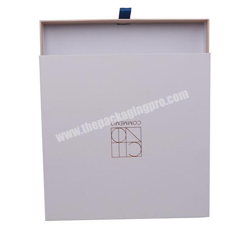 Best handmade custom CMYK Printing or Pantone jewelry gift box drawer gold hot stamp for perfume gift box soap packaging