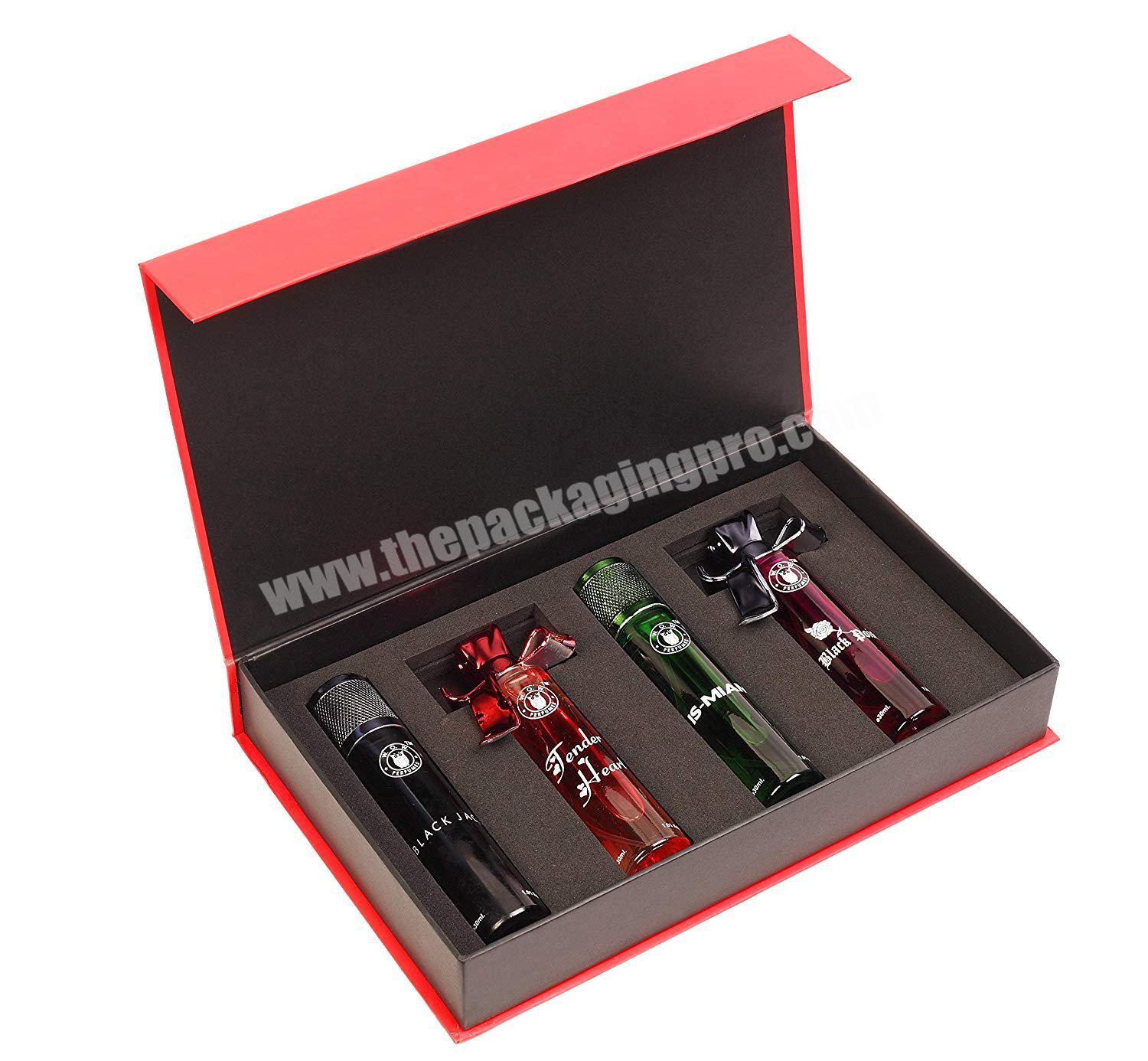 Best price cardboard rigid magnetic perfume set storage gift box packaging perfume