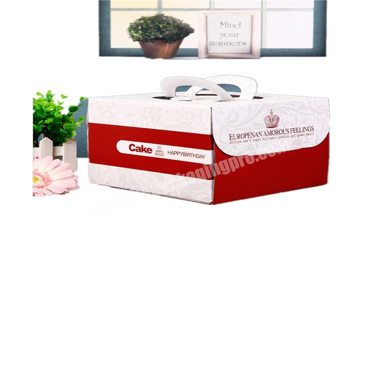 Best quality cake box with window clear tall cake box