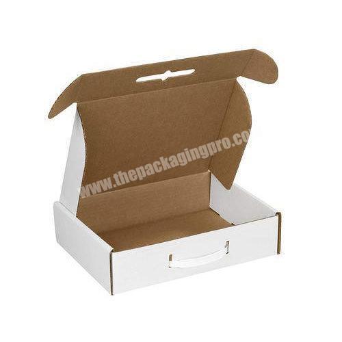 Best Quality Cheap Corrugated Biodegradable 350 Gsm Paper Box With Handle