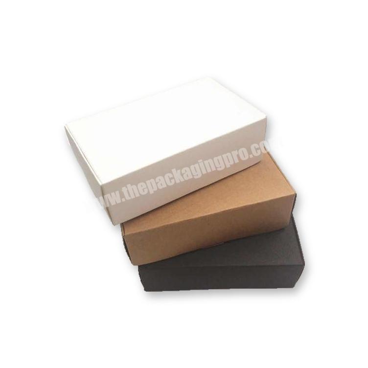Best Quality Cheap Price White Tab Lock Black Mailer Gift Box With Foam