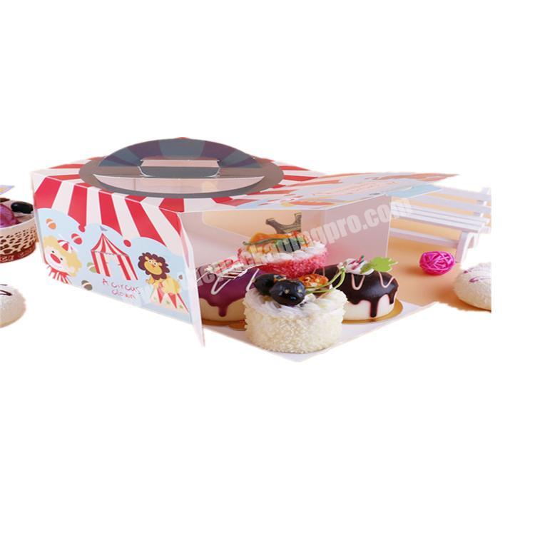 Best quality food box plastic triangle cake box