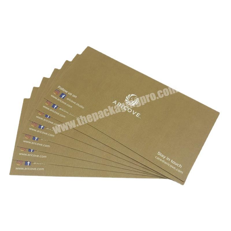 best quality hot selling thank you cards custom with logo