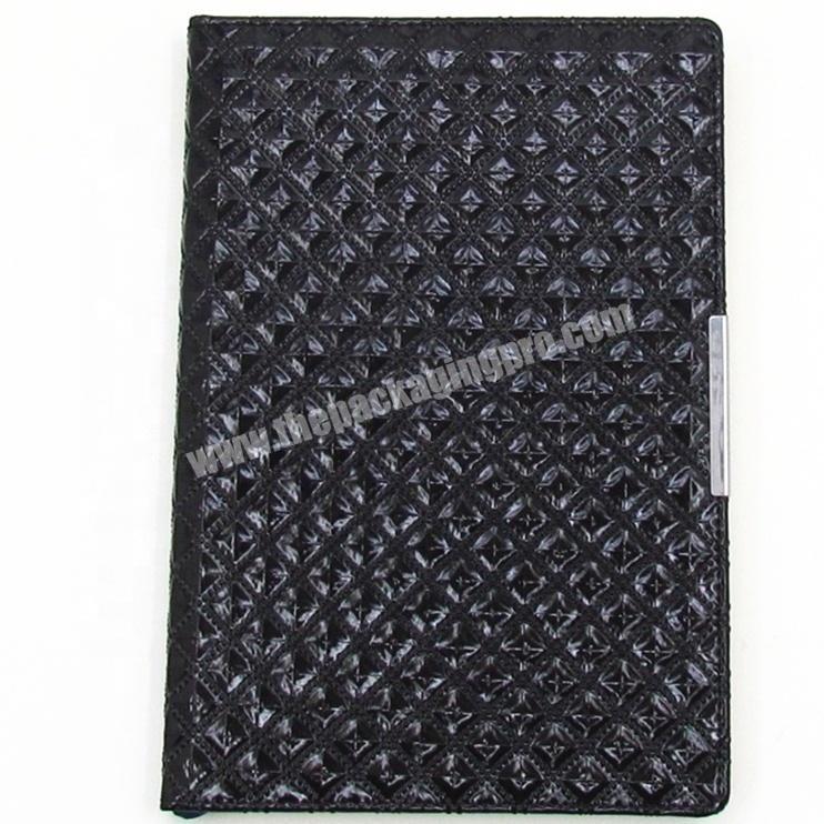Best Selling A5 Luxury Office Diary Diamond Check PU Leather Notebook For Student