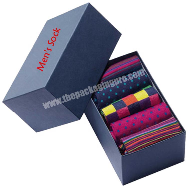 best selling custom men's socks box wholesale luxury socks packaging box with printed logo