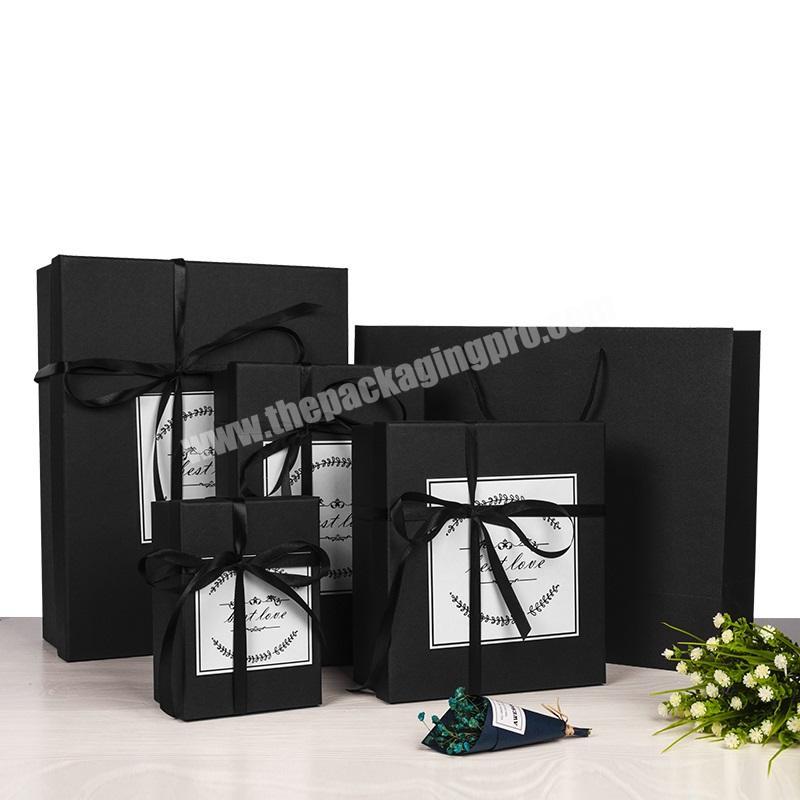 best selling gift packaging boxes black gift box carton gift boxes