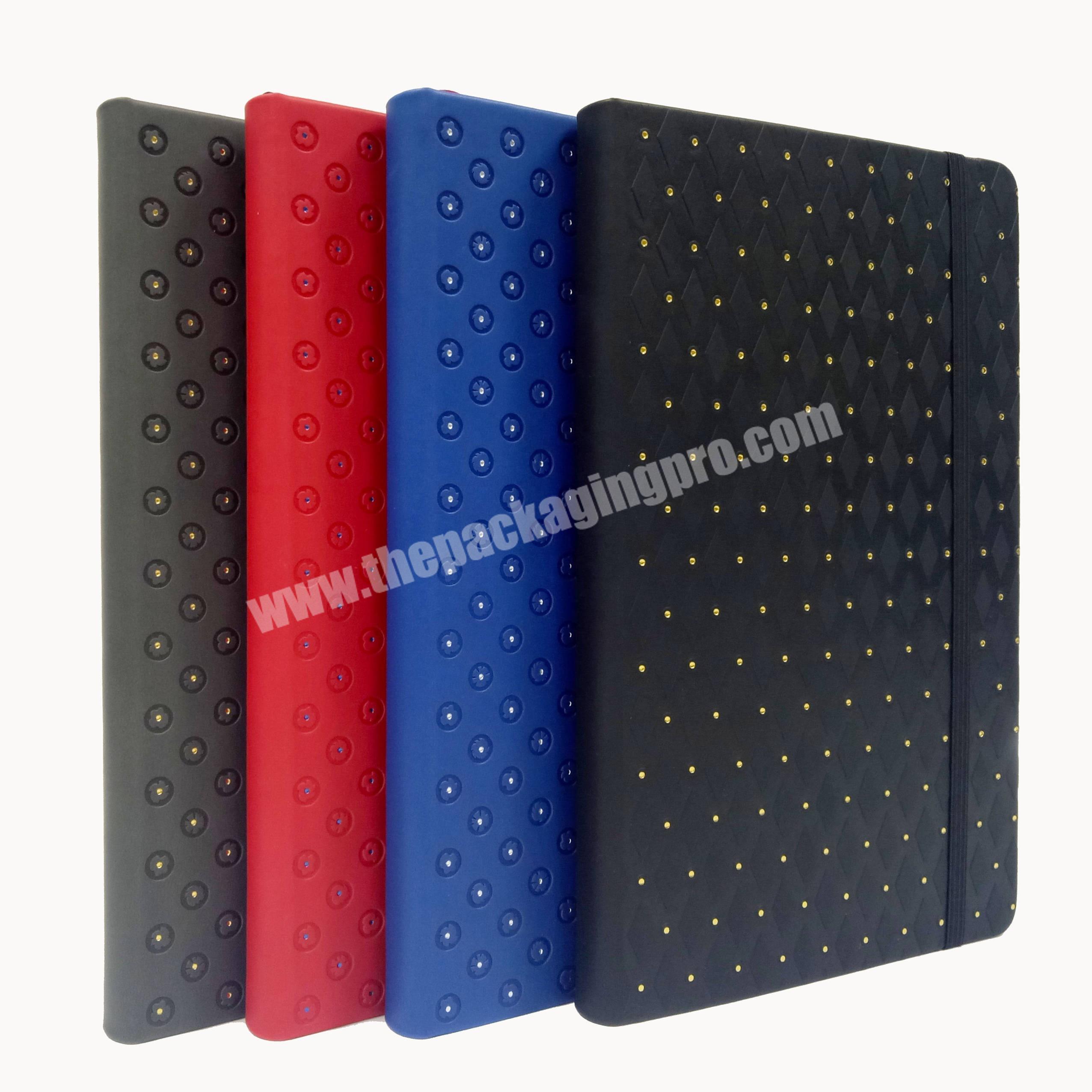 Best Selling Gilding Embossed Notebook Leather Journal Custom Diary With Pocket