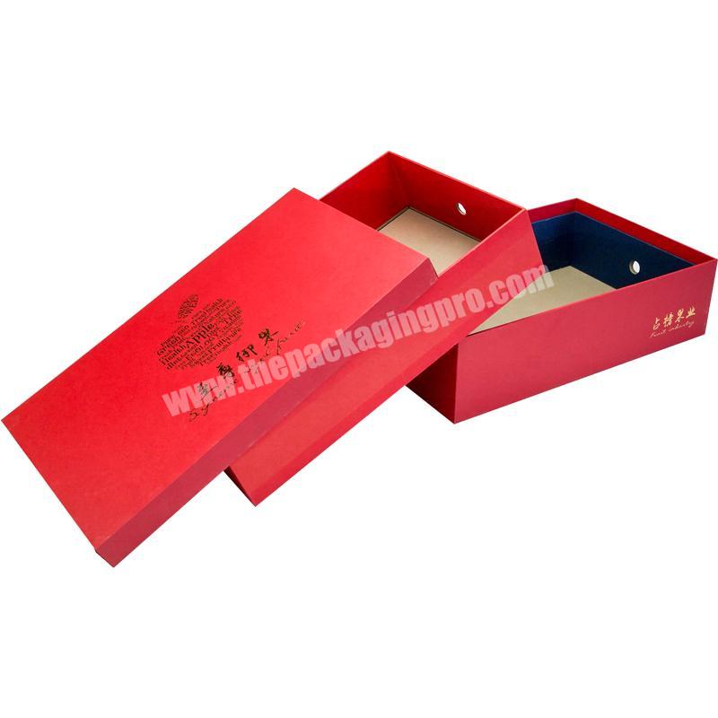 Big cardboard custom logo wedding favor gift box with  double lids