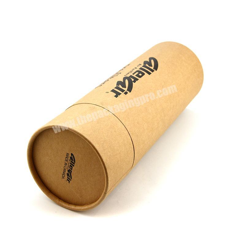 big cylinder packing box round kraft paper tube packaging box for t shirt