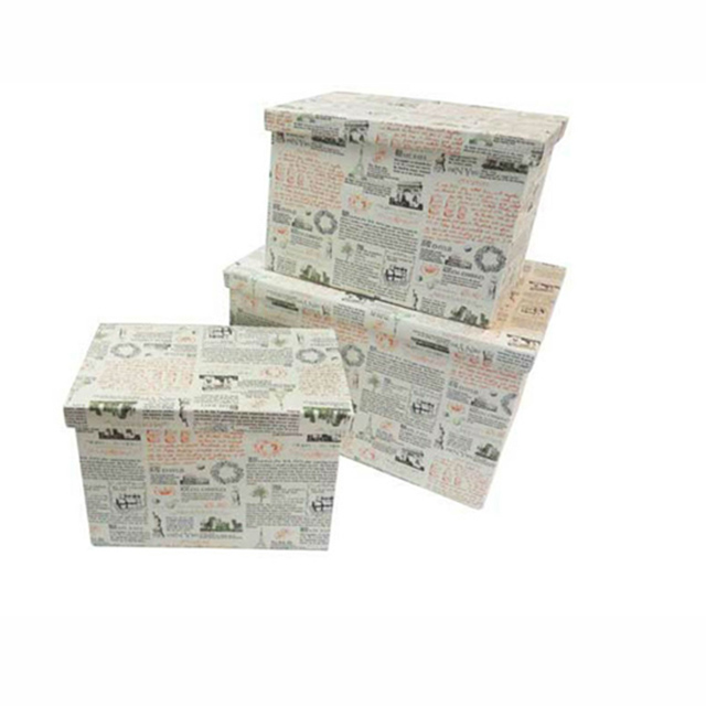 Newspaper Style Storage Box