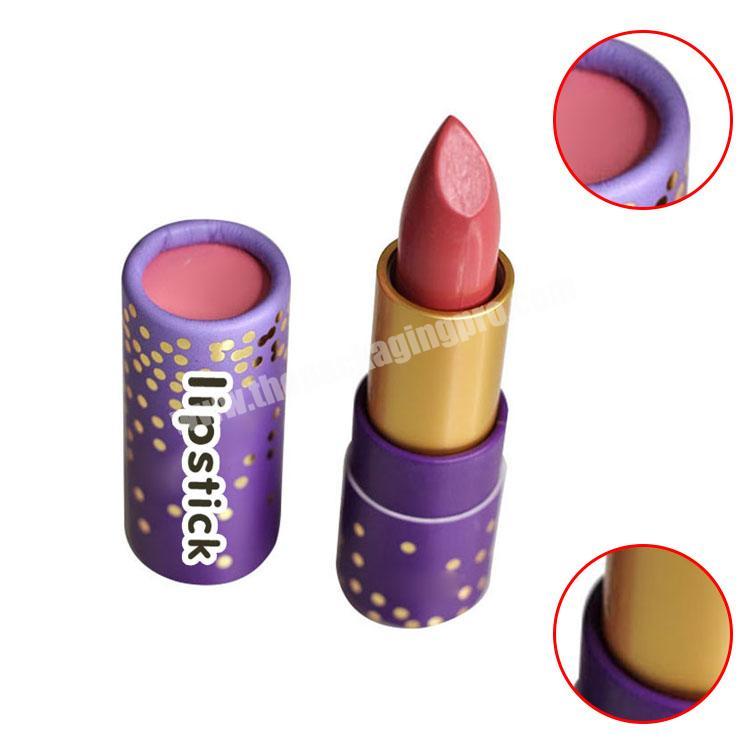 biodegradable cardboard tube rolled edge paper tube lipbalm round lipstick tube