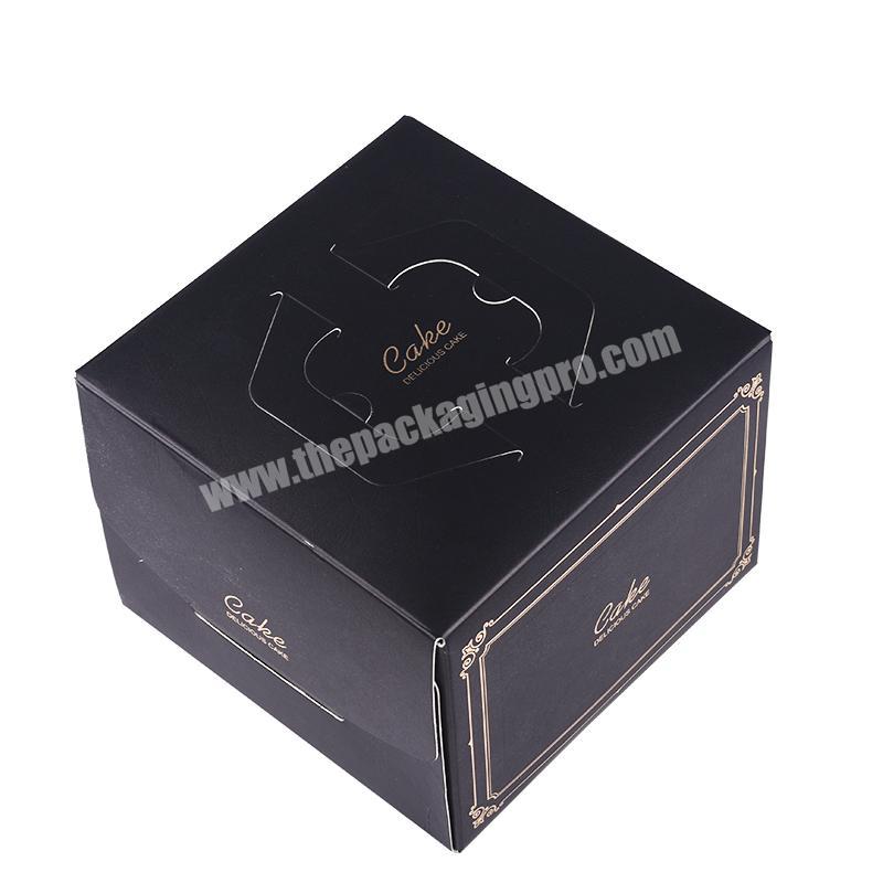birthday cake paper packaging box with handle biodegradable food packaging