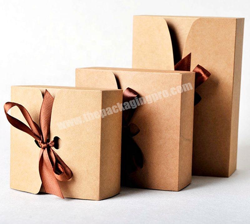 Birthday Favour Biscuit Packaging Boxes Small Candy Kraft paper Box Cookies Chocolates Pack Dessert Customaized Logo