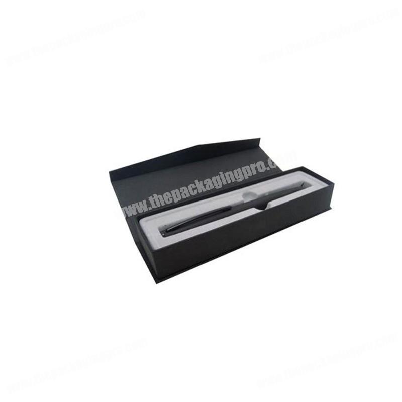 Black art paper gold foil China suppliers new product pen packaging box