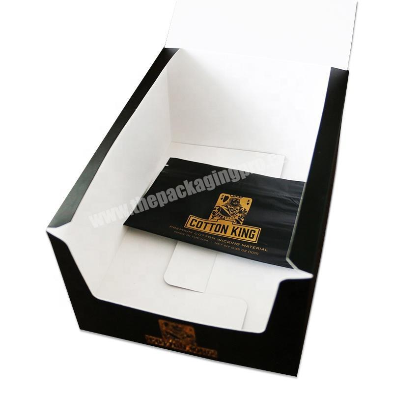 Black big size gold hot stamping wet wipes storage box paper