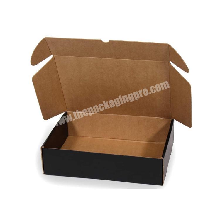 Black boxes cardboard packaging corrugated box for post mailing gift box for vending machine Robust cardboard