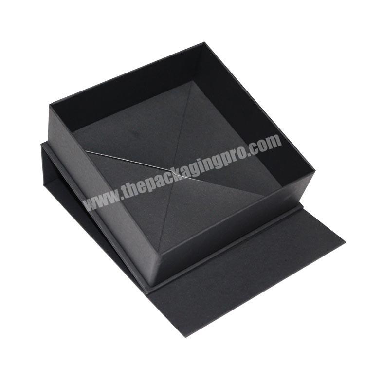 black card Luxury rigid folding gift box foldable box with lid packaging paper box packaging