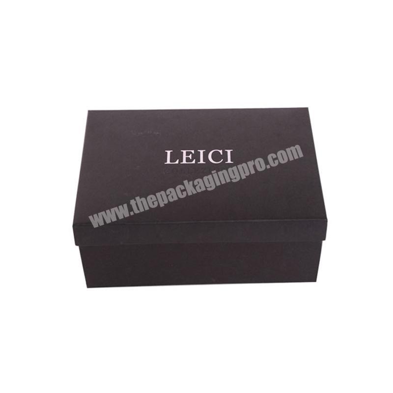 Black cardboard apparel gift box from dongguan packing company