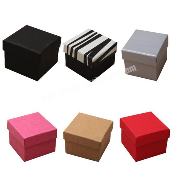 black cardboard packaging square gift box