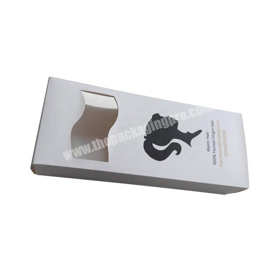 Black Color Octagonal Hair Weave Hair Extension Packaging Boxes
