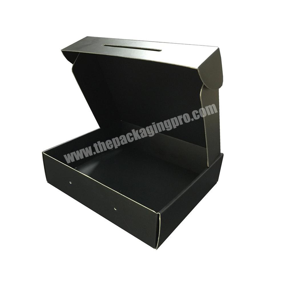Black custom aircraft  corrugated packing box colorful gift packaging boxes