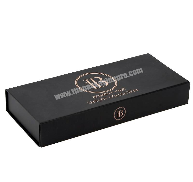 Black custom logo printed paper jewelry boxes
