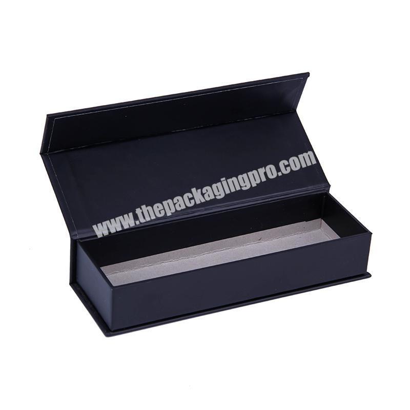 black drawer box with foam insert cosmetic packaging box