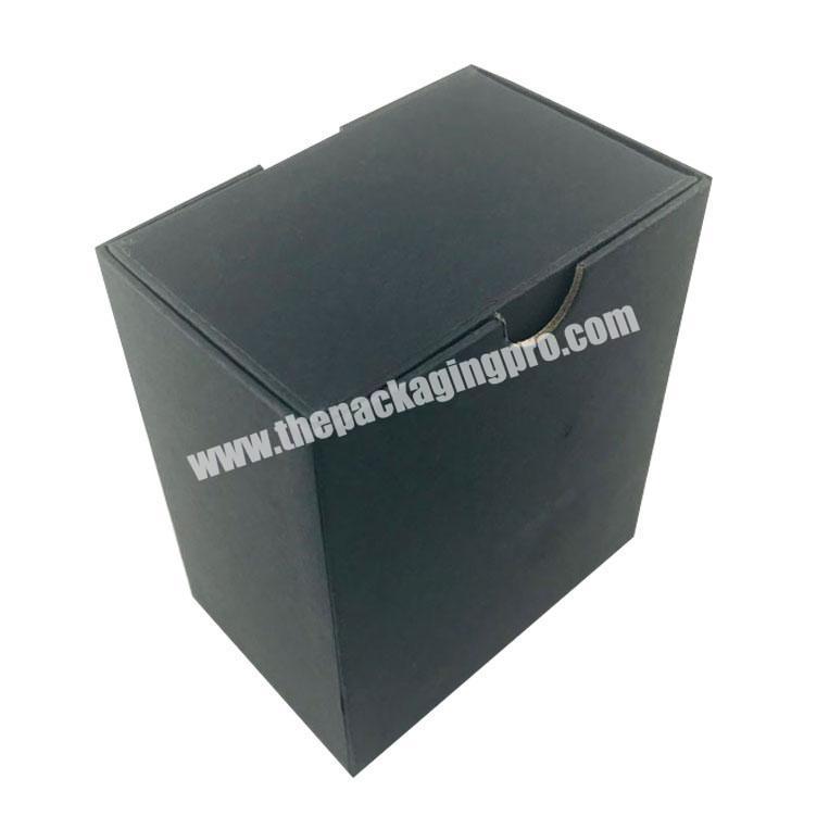 black embossing paper cardboard rectangle lid and base box with sleeve and pillow