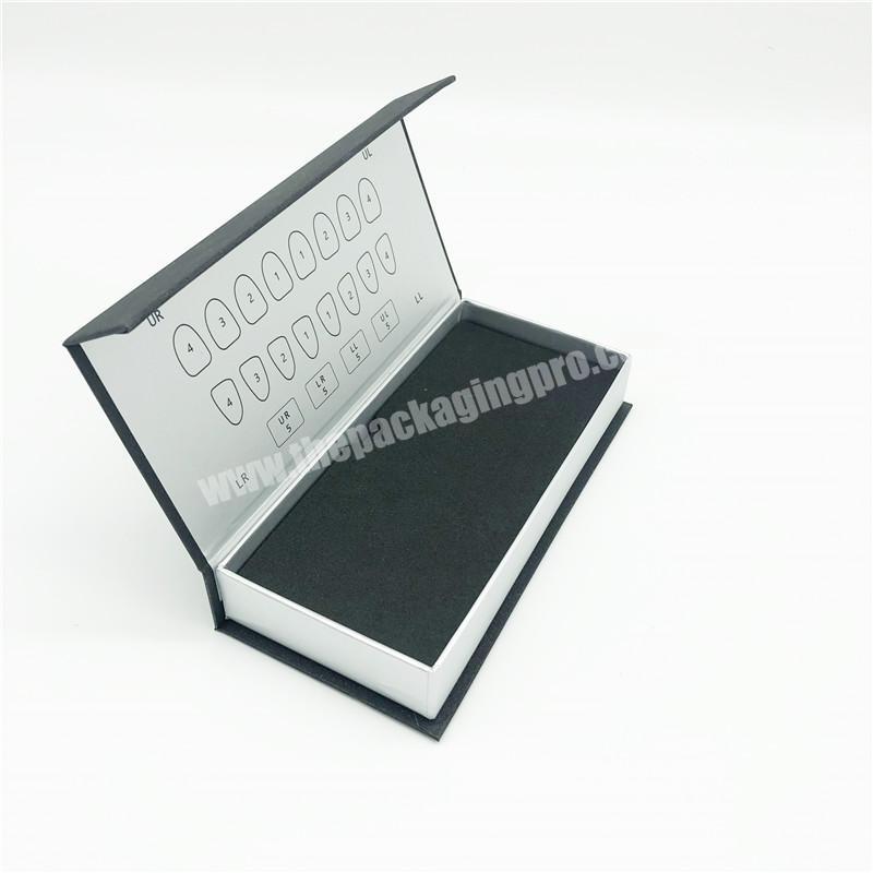 Black fashion magnet box for tooth decoration