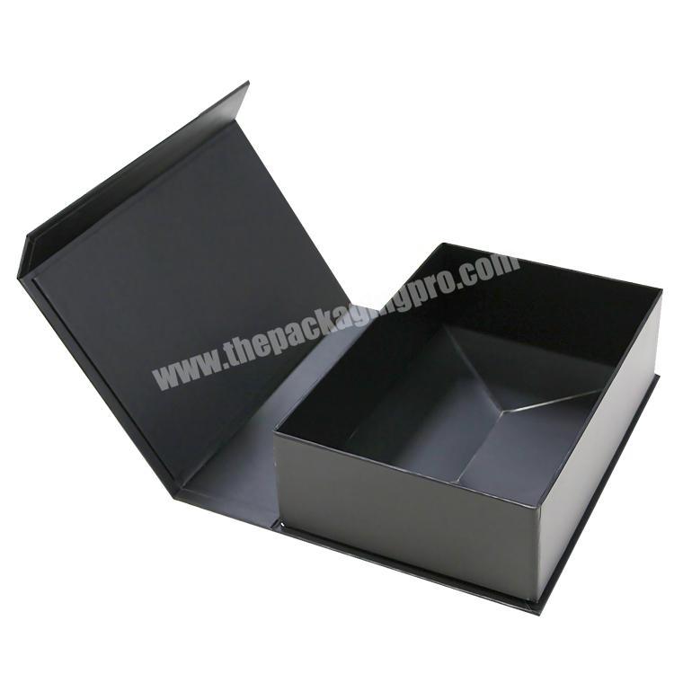 Black Foldable Rigid Paper Box