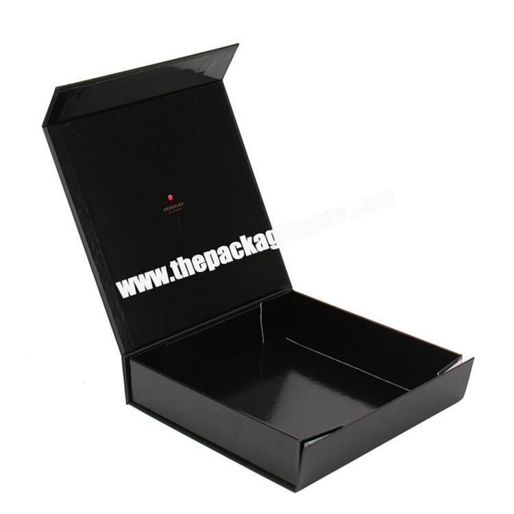 black glossy sushi food paper packaging folding box