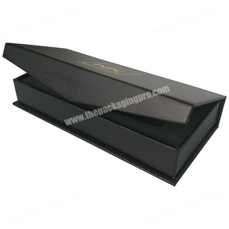 Black high end luxury essential oil perfume gift box packaging box with foam insert