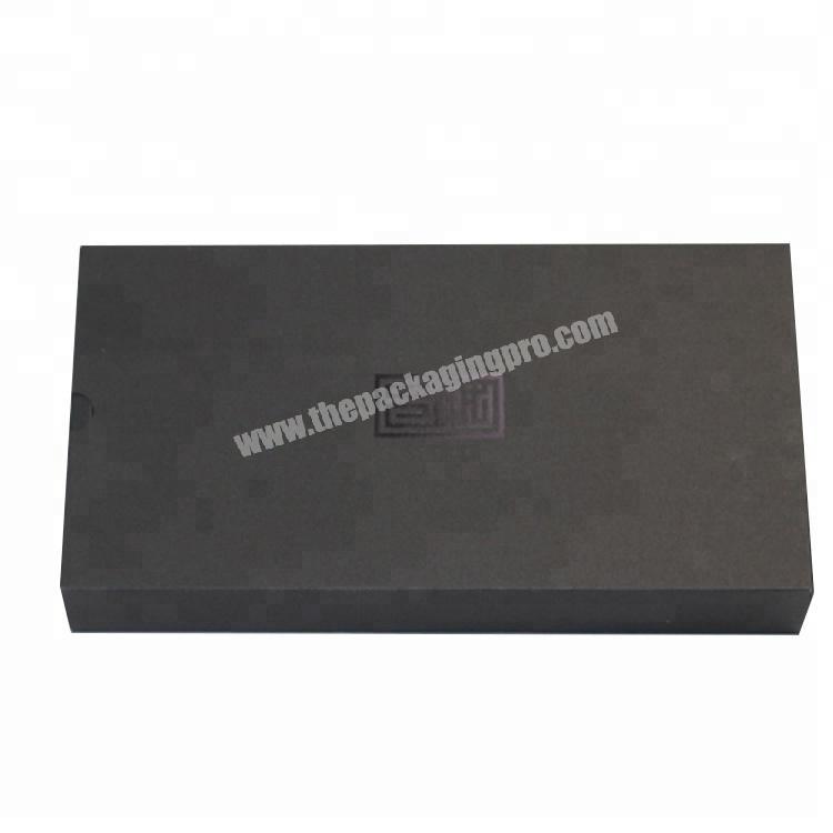 Black hot stamping sliding drawer box carton packaging box 2017