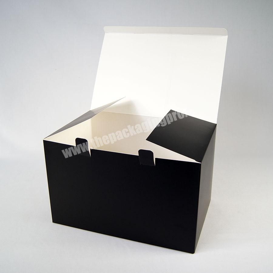 Black kraft paper hat and hat holder packaging box