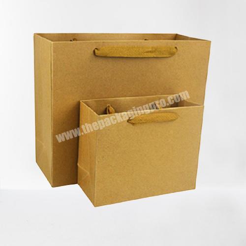 Black Kraft Paper Loot Gift Bag With Handles and Logo Printing
