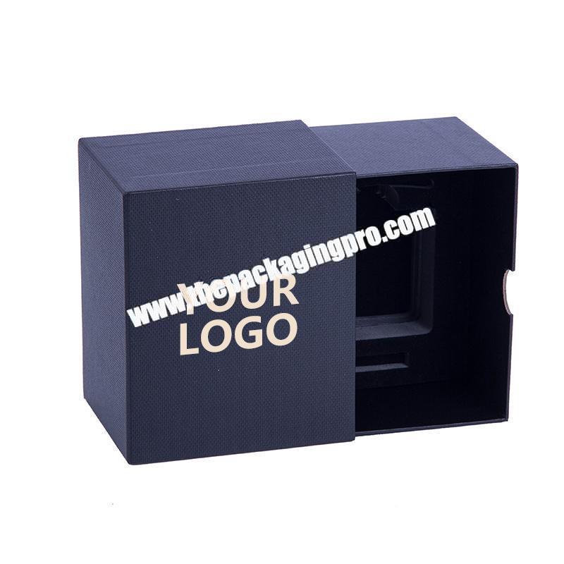 black luxury cosmetic box for makeup cream jar packaging custom