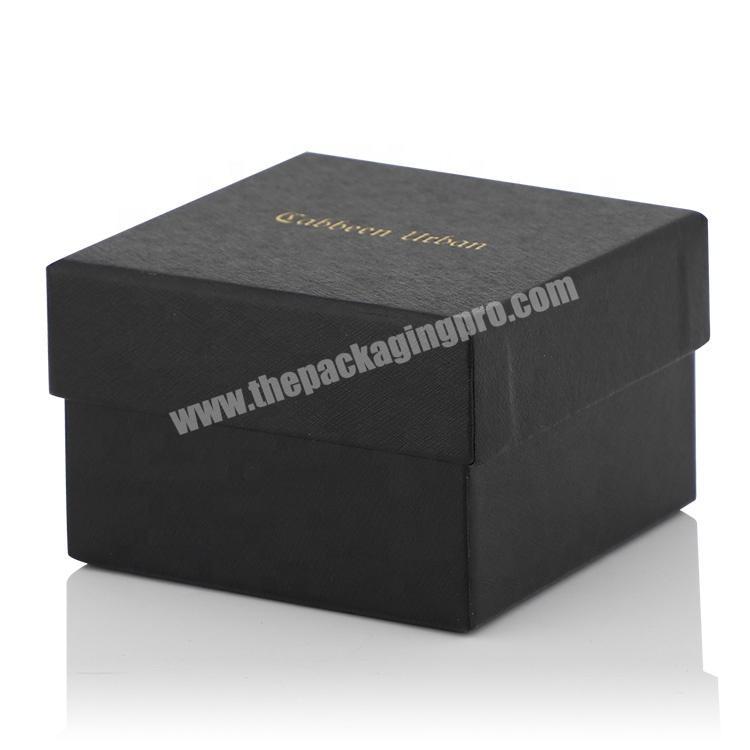 Black Luxury Gift Custom Paper Jewelry Packaging Box