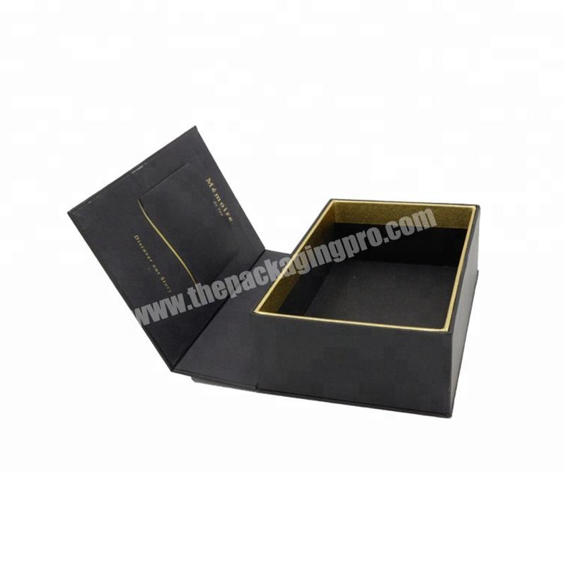 Black Luxury product packaging boxes clamshell Gift Boxes