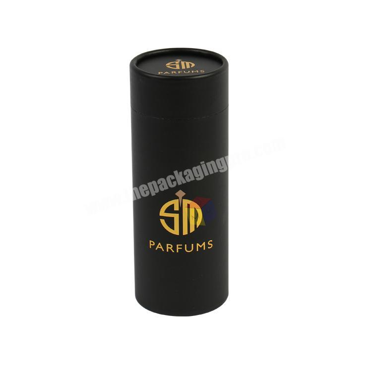 black luxury tube round essential oil bottle packaging box