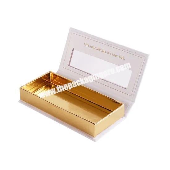 black magnetic 3D mink eye lash cardboard box Mink Lashes 3D Private Label Box