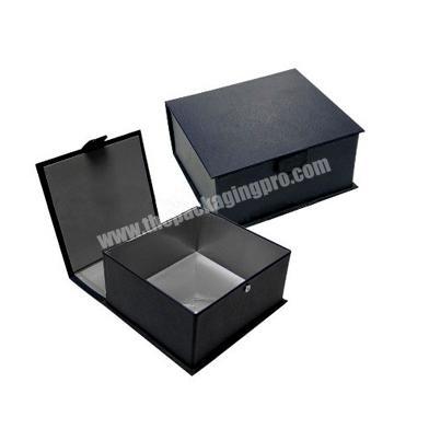 black Magnetic Cardboard Flap Presentation Box
