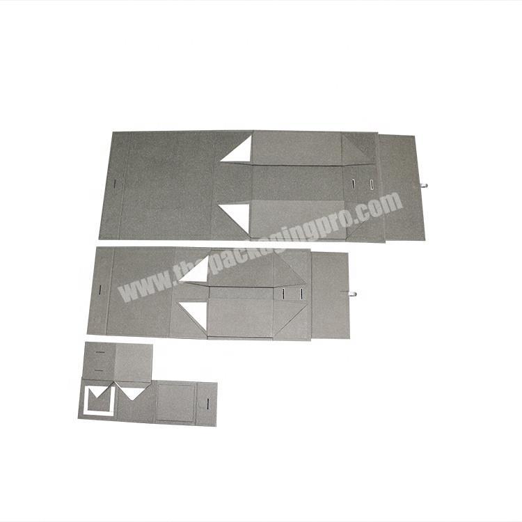 Black matt laminated magnetic closure cardboard folding packaging gift box