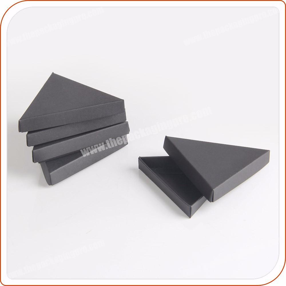 black matte origami paper triangle box feet lock