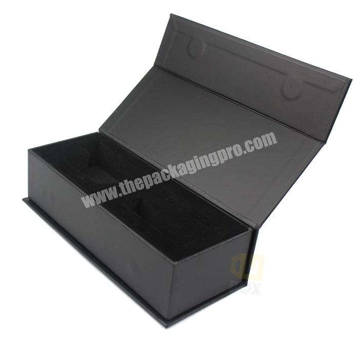 Black Packaging Box Rectangular Packaging Box With Velvet