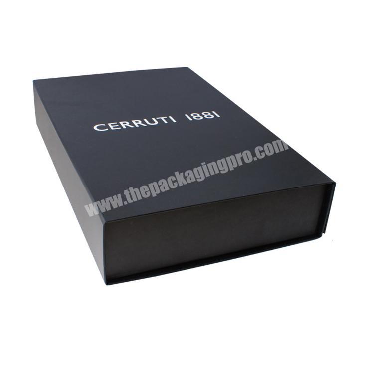 black packaging cosmetic gift boxes with magnets