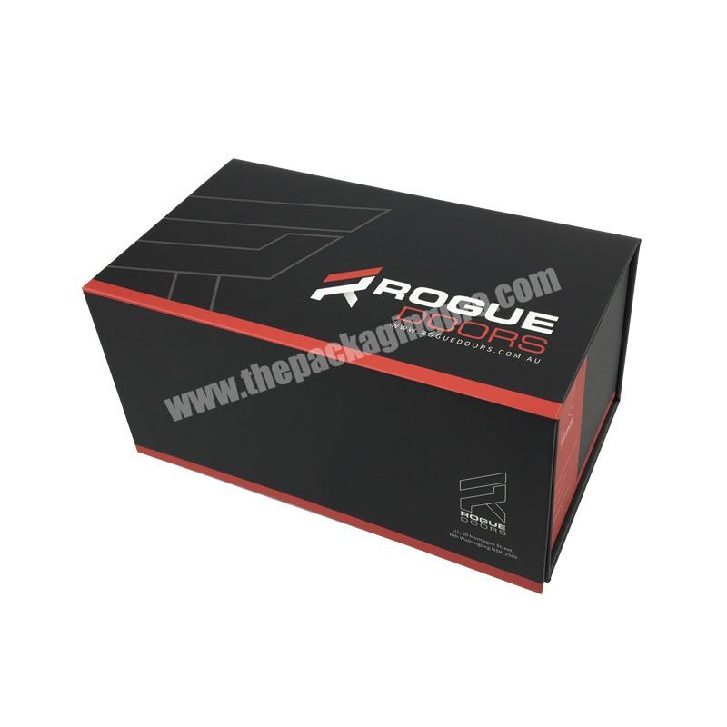 Black Paper Custom Logo Printed Premium Flap Lid Cardboard boxes, Electronic Product Packaging Bespoke Magnetic Closure Gift Box