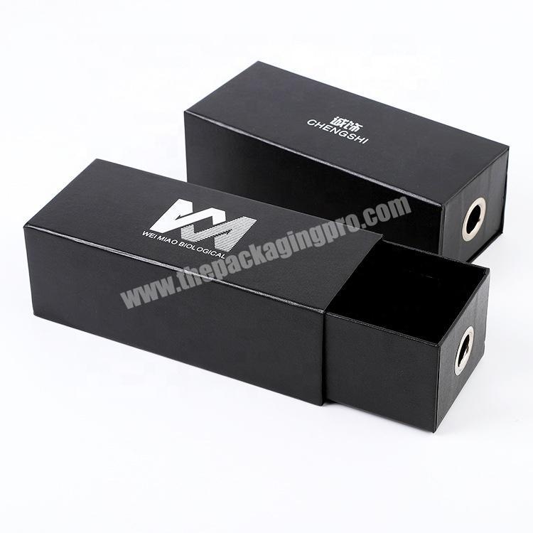 Black Popular Foldable Sunglass Cardboard Box Drawer Box