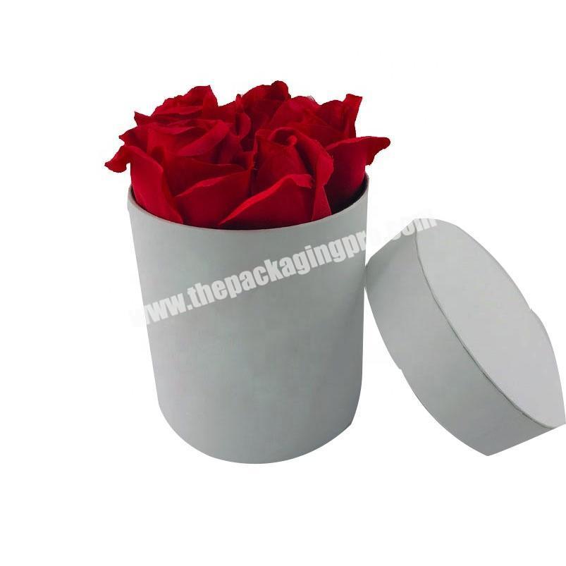 black round hat flowers box wedding rose display box with foam insert