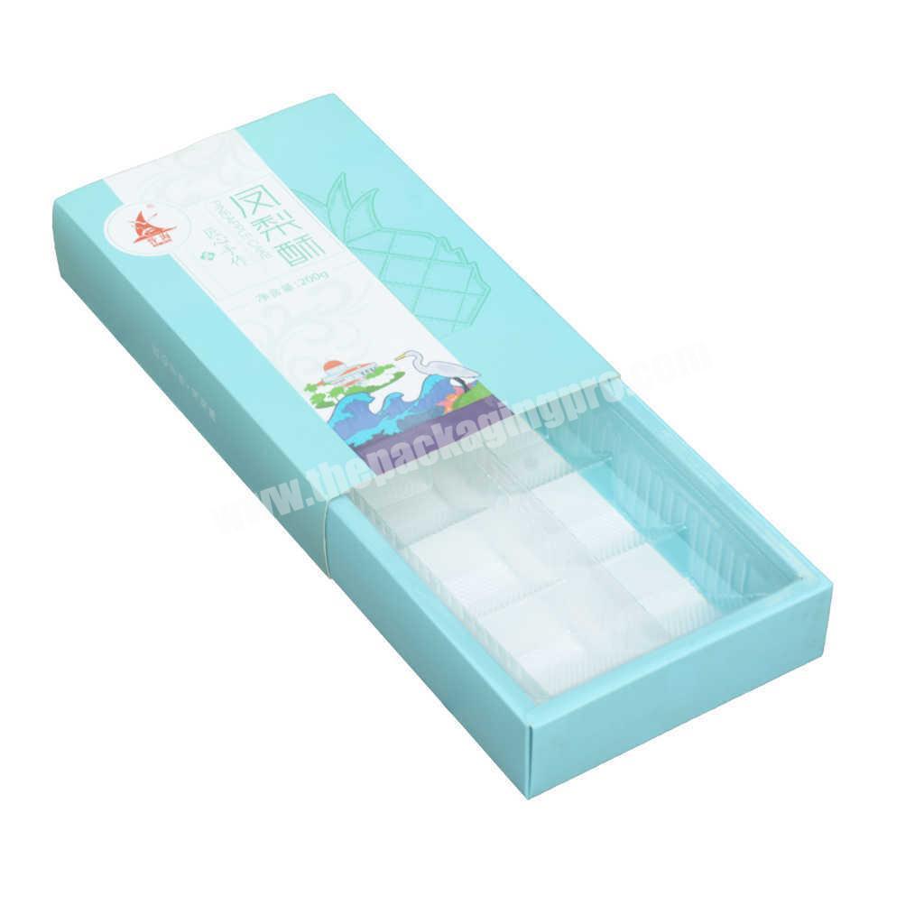 Blue Cardboard Cake Boxes In Bulk Drawer Type With Inner Tray